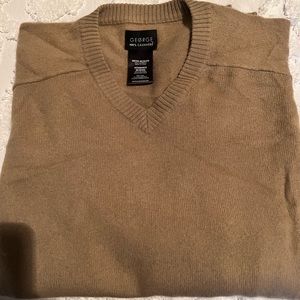 GEORGE Men’s Cashmere V-Neck Sweater